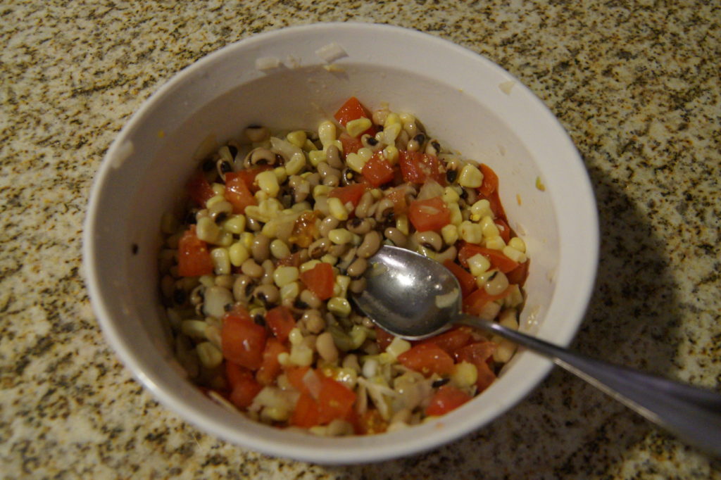 Low Sodium Black-Eyed Peas, Corn, Tomato Salad - The Low Sodium Spot